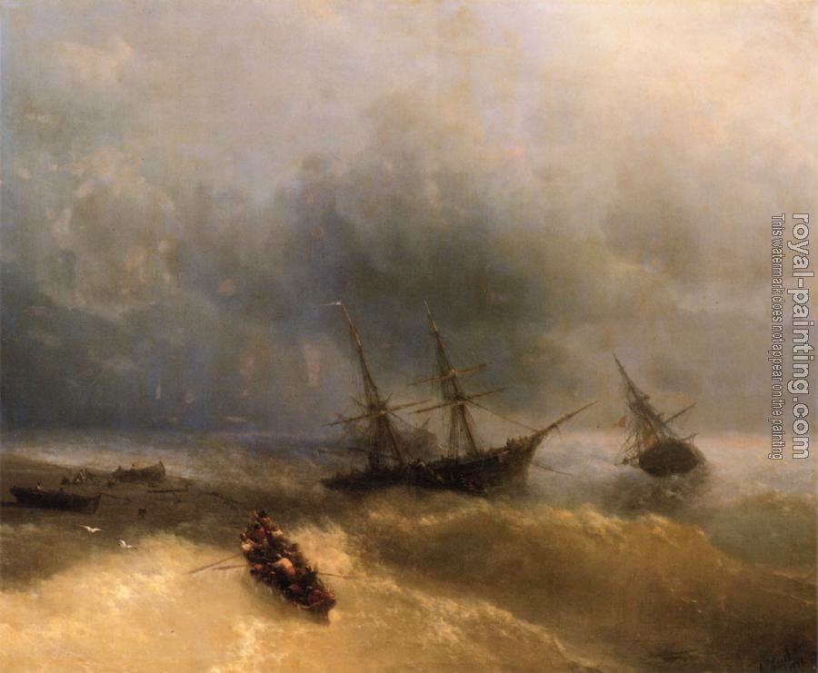 Ivan Constantinovich Aivazovsky : The Shipwreck Ivan Constantinovich Aivazovsky : The Shipwreck